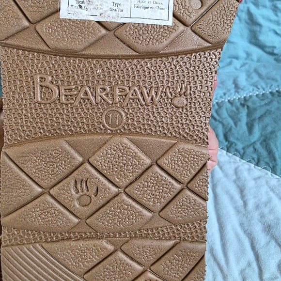 Bearpaw Mens Hickory Suede Moc II Slipper Shoes Size 11 Brown Sheepskin Lining main image 8